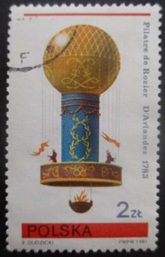 POLOGNE N°2546 Montgolfière oblitéré