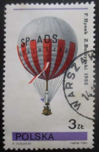 POLOGNE N°2549 Montgolfière oblitéré