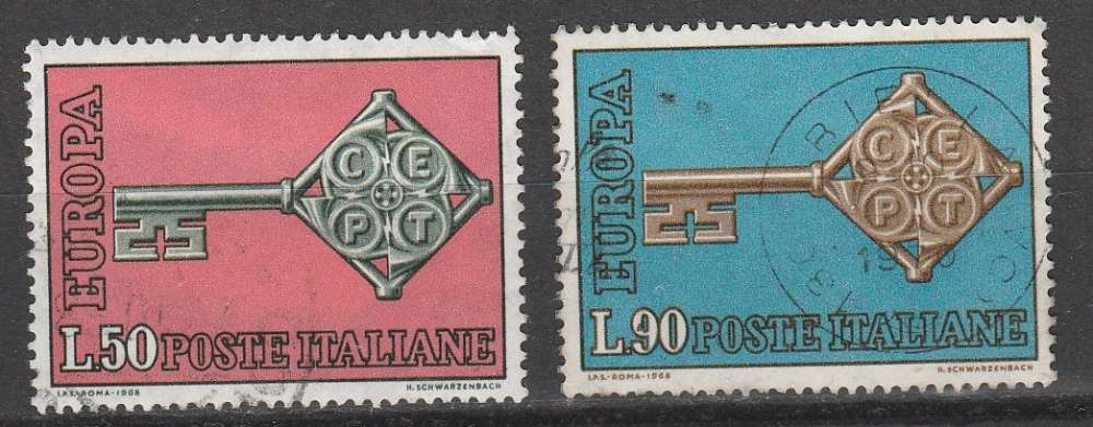 Italie 1968 Europa CEPT YT 1010 et 1011