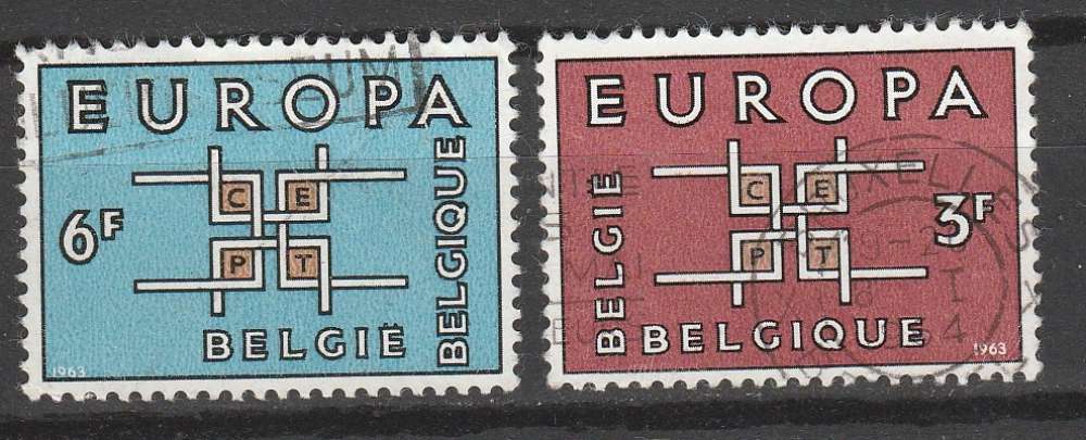 Belgique 1963 Europa CEPT YT 1260 et 1261