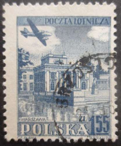 POLOGNE poste aérienne N°38 oblitéré 