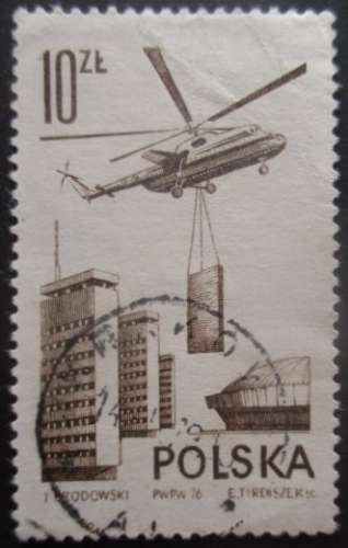 POLOGNE poste aérienne N°56 oblitéré 