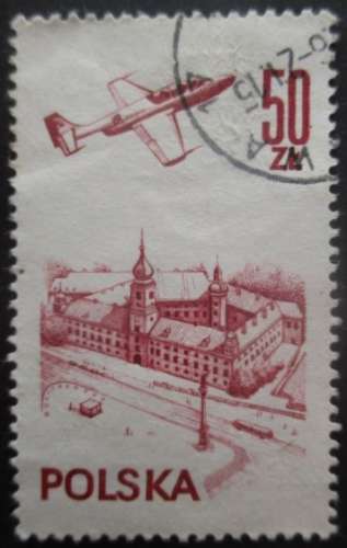 POLOGNE poste aérienne N°58 oblitéré cote 1,80€