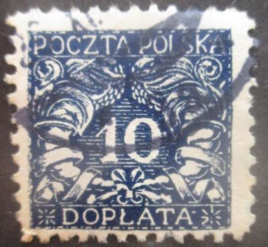 POLOGNE taxe N°25 oblitéré 