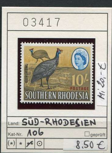 Rhodésie du Sud 1964 - Michel 106 - Yvert ? - ** mnh neuf