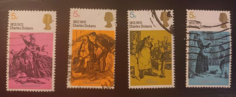 GB 1970 Literary Anniversaries 5d YT 591-594