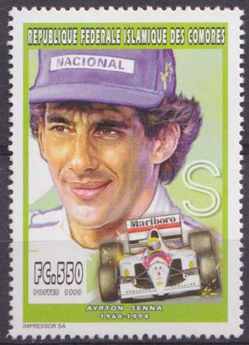 Comores 1999 Y&T 1121 neuf ** - Ayrton Senna 