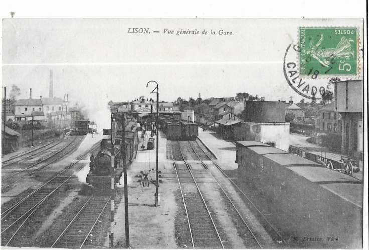 LISON: Vue générale de la gare - Ermice