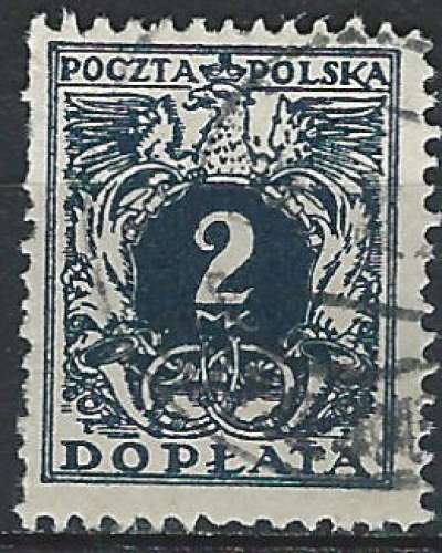 Pologne - 1921 - Y & T n° 38 Timbre-taxe - O.