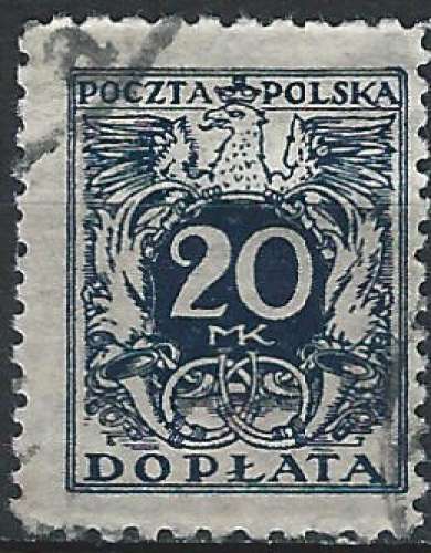 Pologne - 1921 - Y & T n° 42 Timbre-taxe - O.