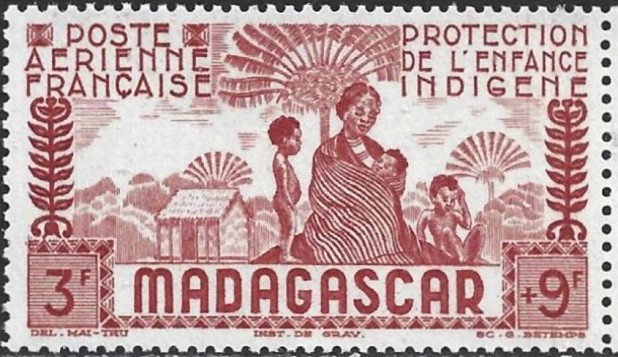 Madagascar - 1942 - Y&T pa 43 ** - MNH