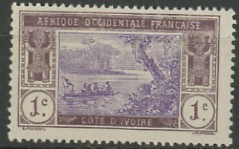 COTE D'IVOIRE neuf *  N° 41    trace de charnière