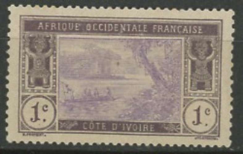 COTE D'IVOIRE neuf *  N° 41    trace de charnière