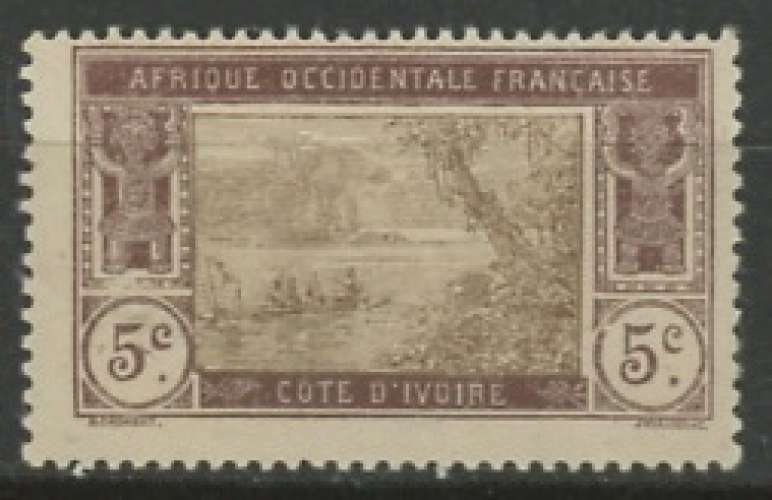 COTE D'IVOIRE neuf *  N° 62   trace de charnière