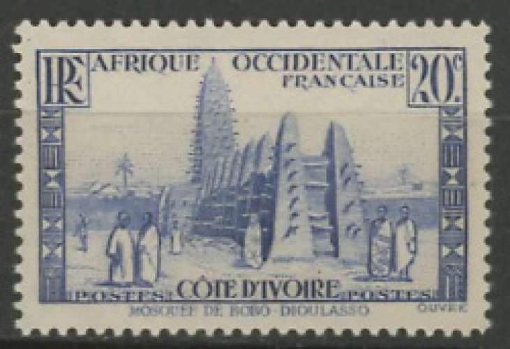 COTE D'IVOIRE neuf *  N° 115   trace de charnière