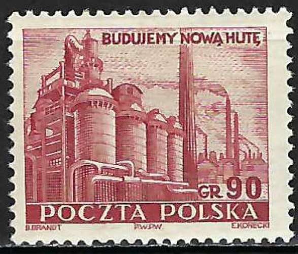 Pologne - 1951 - Y & T n° 605 - MH