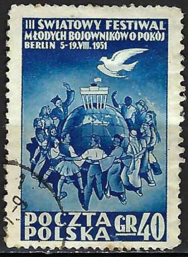 Pologne - 1951 - Y & T n° 615 - O.