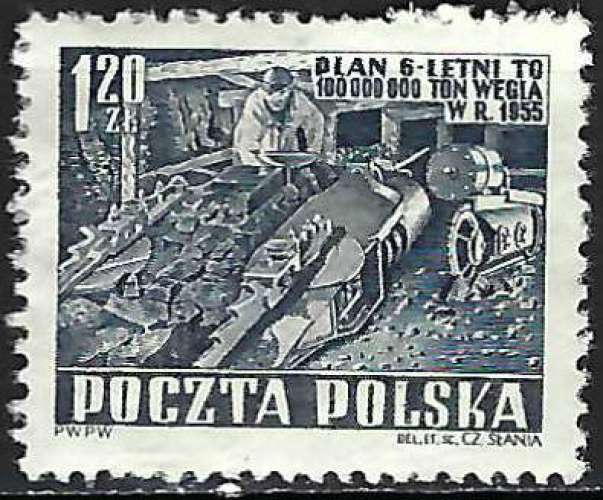 Pologne - 1951 - Y & T n° 626 - O.