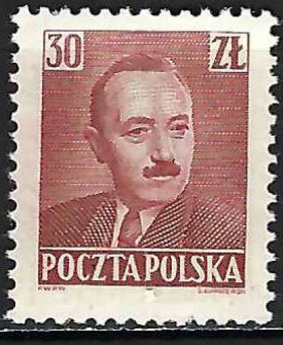 Pologne - 1950 - Y & T n° 579 - MH (2