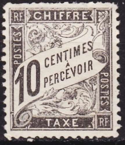 France - Timbres- taxe - Y& T N° 13* - dents courtes