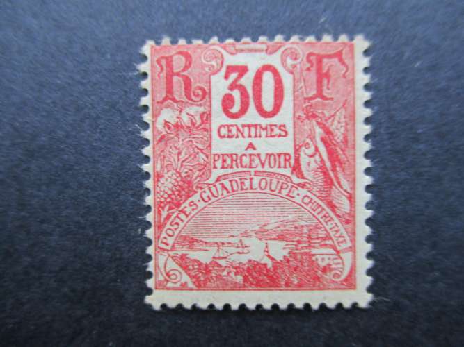 Guadeloupe y & t taxe 19 * 1904