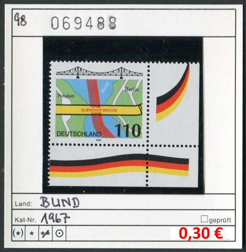 RFA 1998 - Allemagne 1998 - Michel 1967 - ** mnh neuf postfris