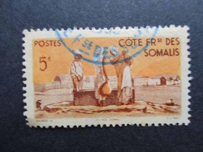 Cote des somalis y & t  277 obl 1947