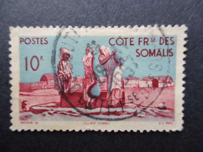 Cote des somalis y & t  279  obl 1947