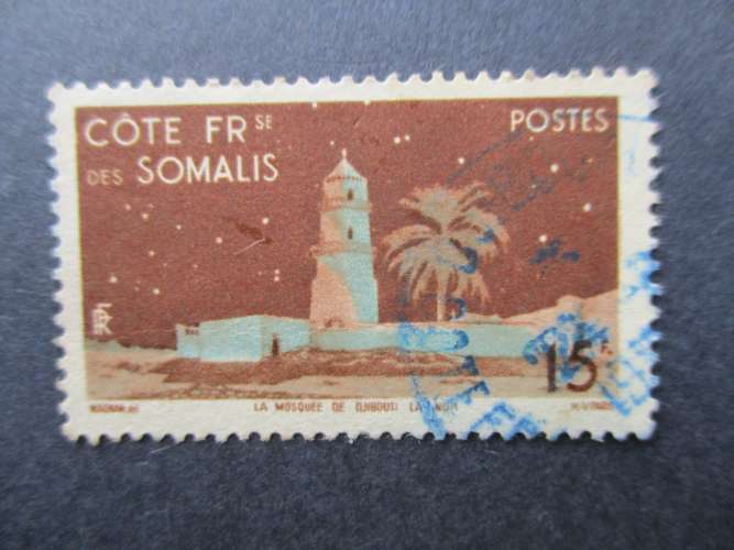 Cote des somalis y & t  280  obl 1947