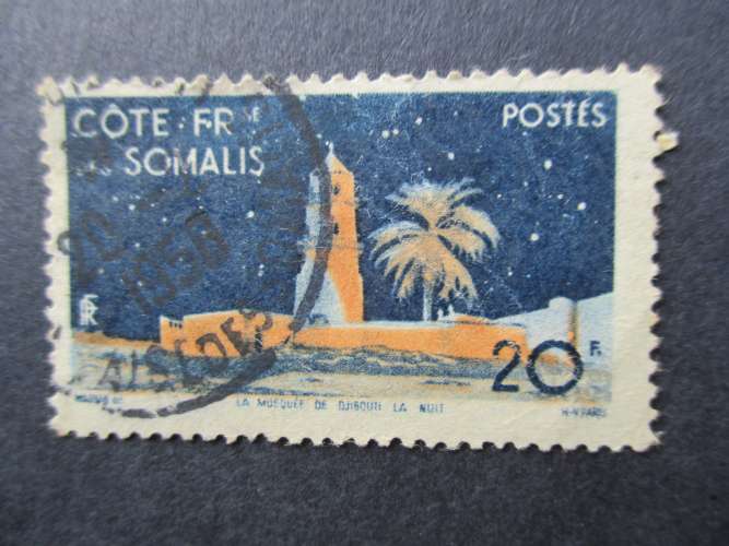 Cote des somalis y & t  281  obl 1947