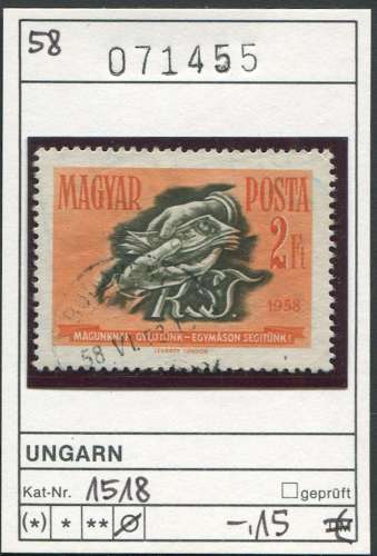 Hongrie 1958 - Michel 1518 - oo oblit. - 