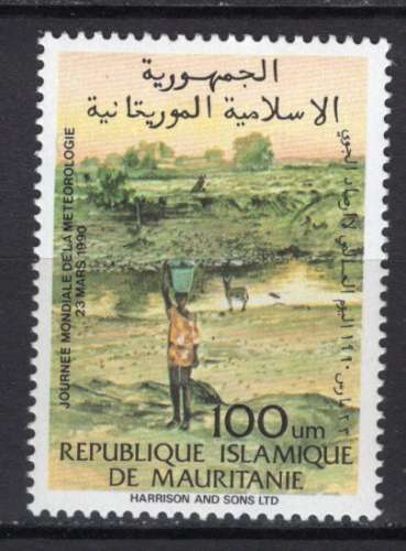 MAURITANIE 1991 JOURNEE MONDIALE DE LA METEOROLOGIE  NEUF**