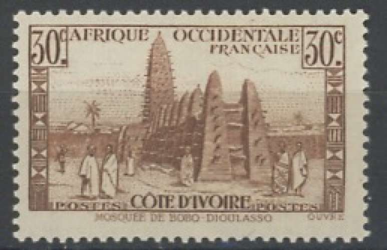 COTE D'IVOIRE neuf *  N° 171   trace de charnière.  