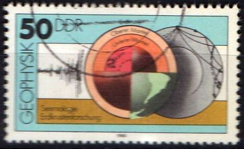 Géophysique - Appareils de mesure - Sismographe - Croûte terrestre