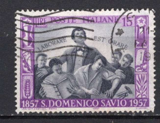 ITALIE 1957 SAINT DOMENICO SAVIO OBLITERE 