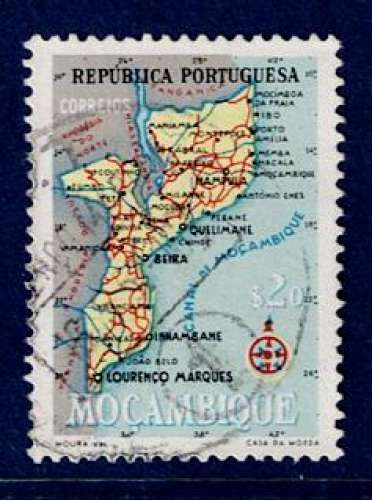 PORTUGAL MOZAMBIQUE 1954 - YT 443 OBLITÉRÉ.