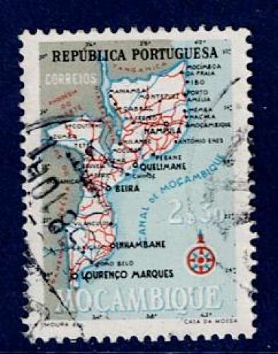 PORTUGAL MOZAMBIQUE 1954 - YT 446 OBLITÉRÉ.