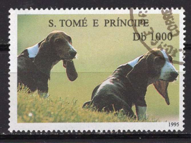 SAINT THOMAS ET PRINCE 1995 LES CHIENS OBLITERE