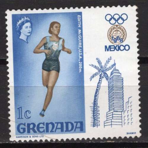 GRENADE 1968 JEUX OLYMPIQUES DE MEXICO NEUF** 