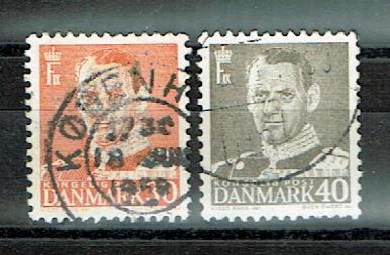 DANEMARK 1948 - YT 321A 324 OBLITÉRÉS.