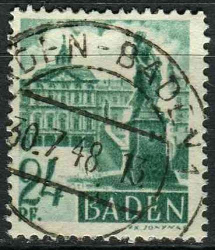 BADE 1948 OBLITERE N° 19