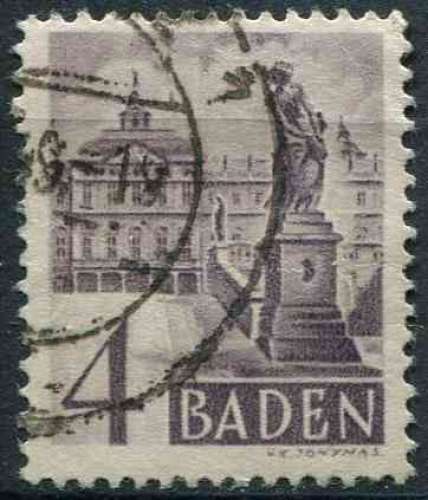 BADE 1948 OBLITERE N° 29