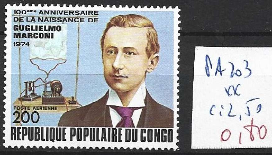 CONGO PA 203 ** côte 2.50 € 