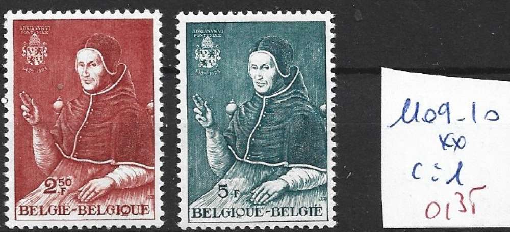 BELGIQUE 1109-1110  ** côte 1 € 