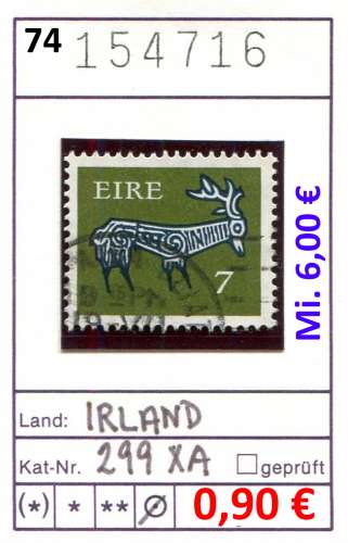 Irlande 1974 -  Michel 299 XA - Yvert ? - oo oblit. - 