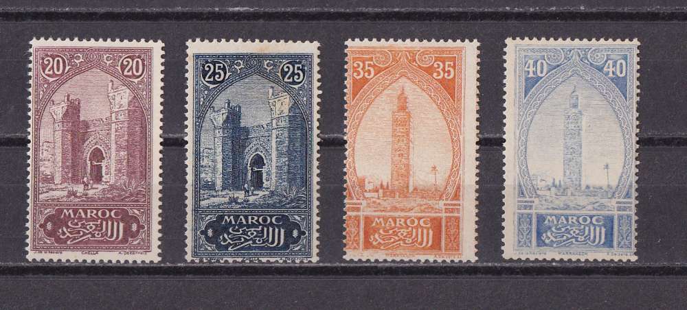 MAROC  YT   n° 69-70-72-73    neuf **/*    1917