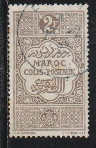 MAROC Colis Postaux - Y&T  N° 9