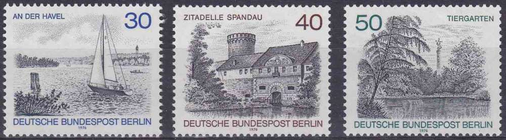 ALLEMAGNE BERLIN 1976 NEUF** MNH N° 492 à 494