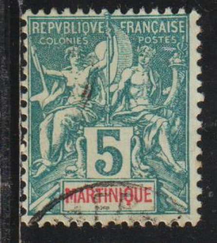 MARTINIQUE 1892 - Y&T  N° 34