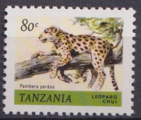 Tanzanie 1980 Y&T 168 neuf ** - Animaux sauvages - Panthère 